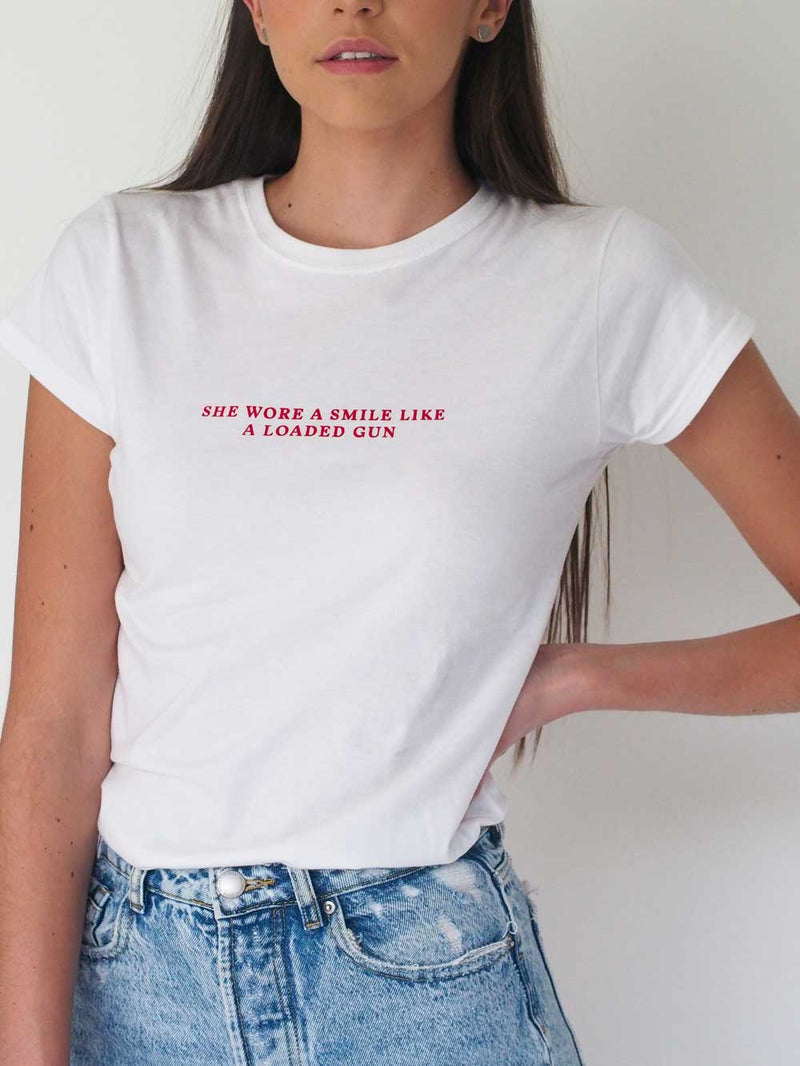 Playera para Mujer - Smile, BANG BANG