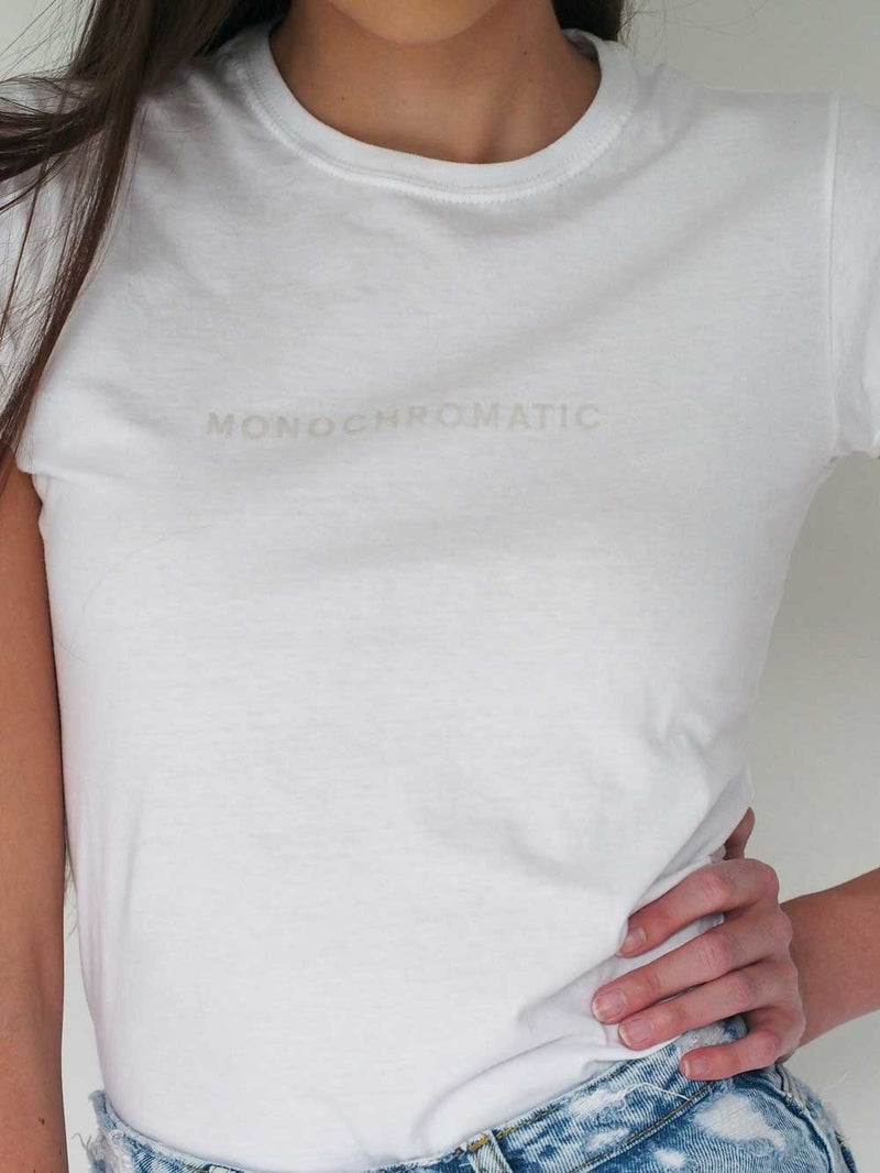 Playera para Mujer - Monochromatic blanca