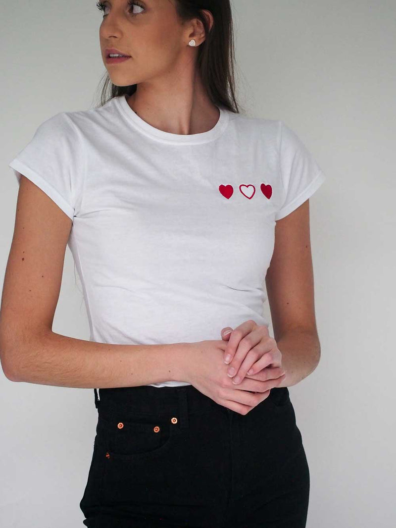 Playera para Mujer - Hearts